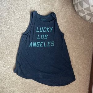 Lucky Brand Tank Top, blue size small